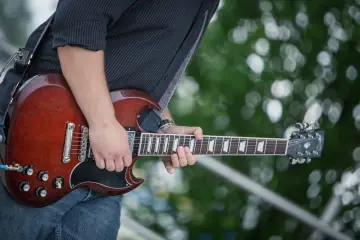 Close up guitar